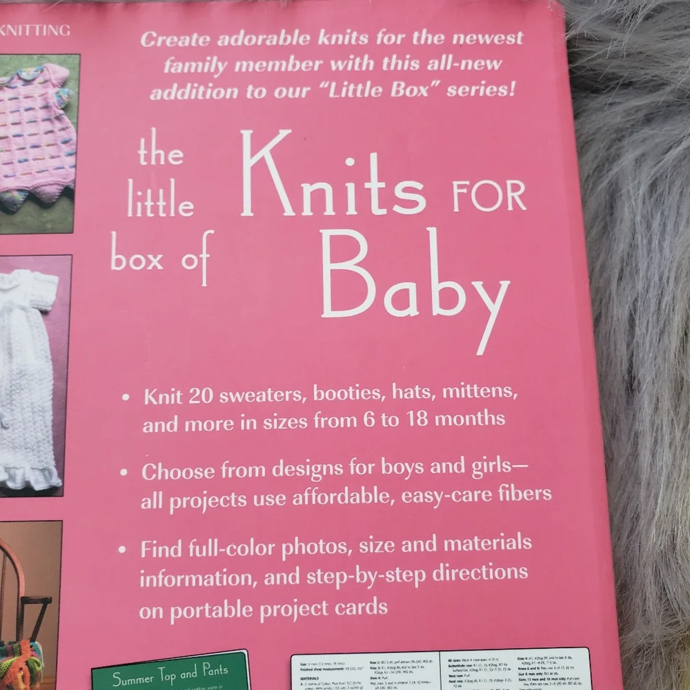 Martingale & Co‎ knits for babies & box of sweaters knitting patterns set of 2